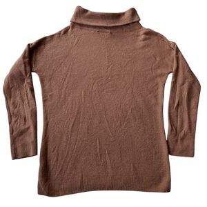 Lark & Ro Women's Boucle Turtleneck Oversized Sweater sz S